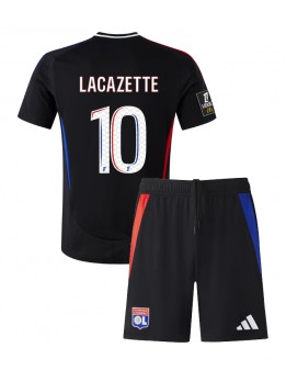 Olympique Lyonnais Alexandre Lacazette #10 Auswärts Trikotsatz für Kinder 2024-25 Kurzarm (+ Kurze Hosen)